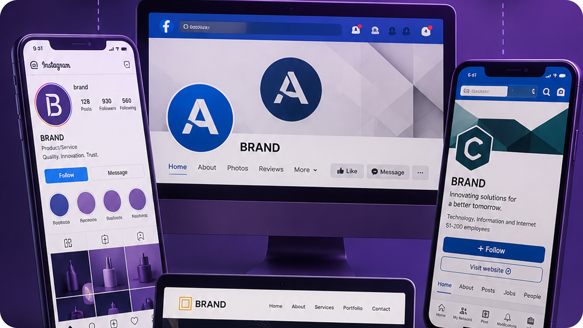 your branding looks different across every platform